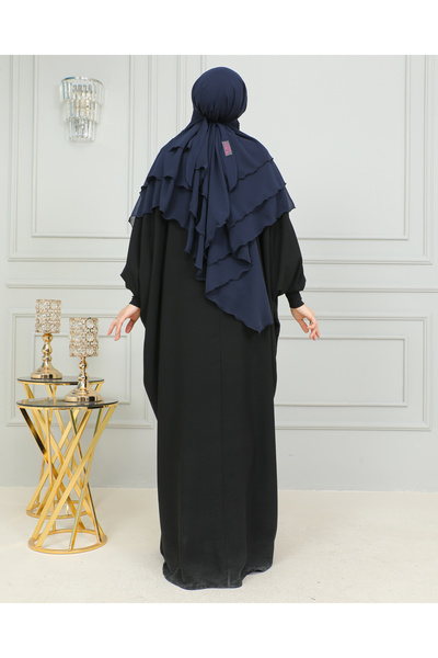 DİLNUVAR CHIFFON LAYERED SUFLE READY SCARF