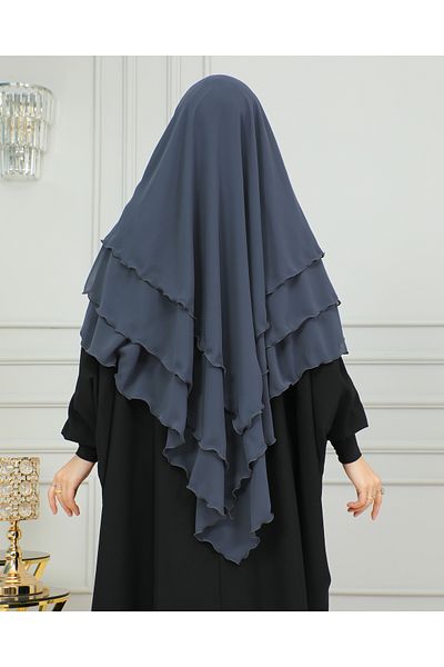 DİLNUVAR CHIFFON LAYERED SUFLE READY SCARF