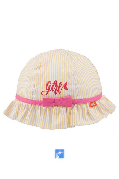 Kardelen Butik Denizli 100% Cotton Sun Hat for Girls (4-8 Years) ( Size 52)