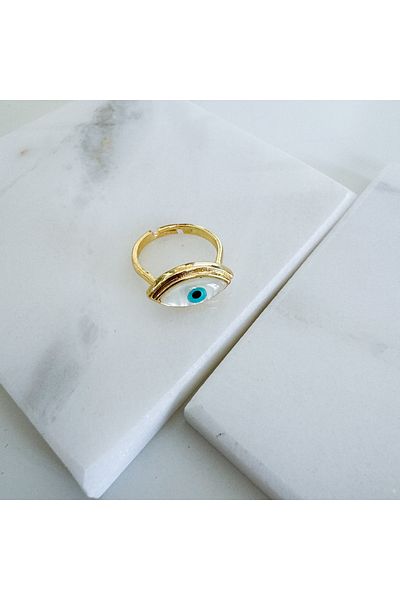 CHARMLUCKY Pearlescent Eye Ring