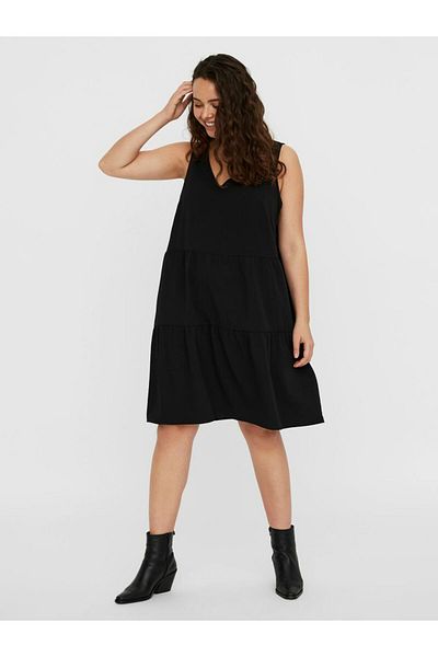 Veromoda Curve VMOLIVIA SL PEPLUM DRESS GA CURVE