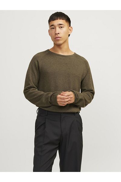 Jack & Jones Strickpullover Mit Rundhals Einfarbig Strickpullover Mit Rundhals