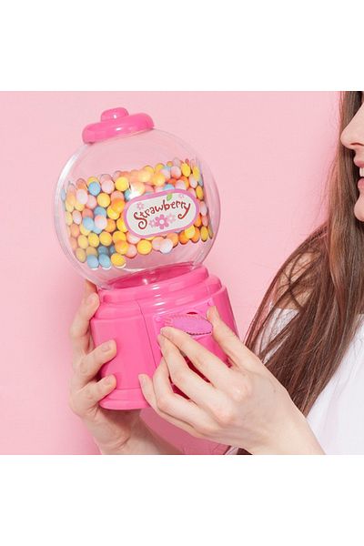 Choice 1pc-Cute gift candy box Mini Twizzle machine Candy candy toy storage jar