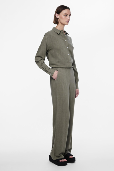 PIECES PCVINSTY HW LINEN PANT NOOS BC