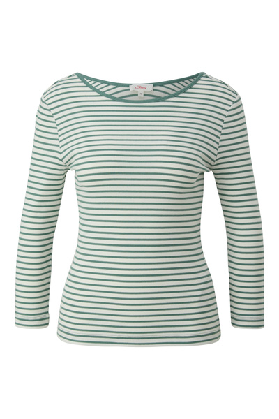 s.Oliver Gestreiftes Shirt mit Rückenausschnitt