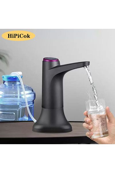 HIPICOK Su Pompası 19 Litre Su Sebil Şişe Mini USB Otomatik Elektrikli Su Galonu ...