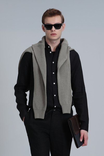 Lufian LUFİAN Pitaya Erkek Keten Gömlek Comfort fit 10611