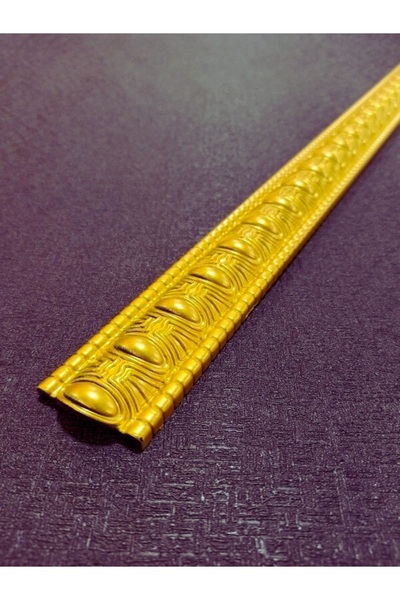 MİVA KONSEPT Poliüretan Dekoratif  Duvar&Tavan Çıta Bordürü -Altın Renk  (EN:...