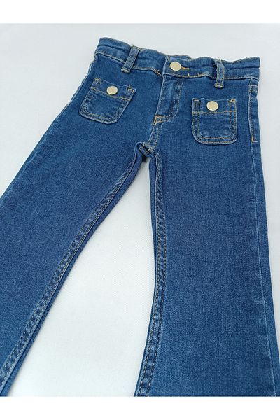 JABBER girls children's Spanish leg jeans blue