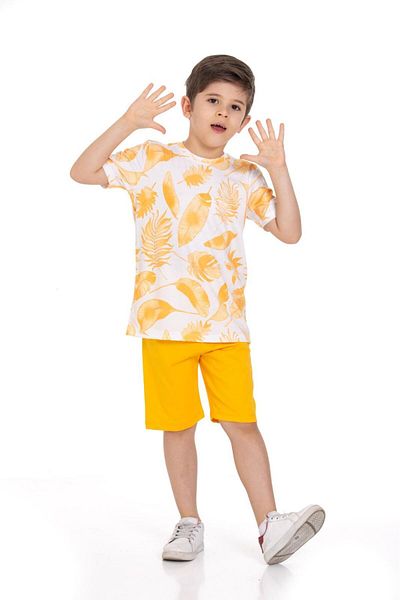 CiciTime Çocuk Modası Boy's Casual Set - Summer Shorts and Capris
