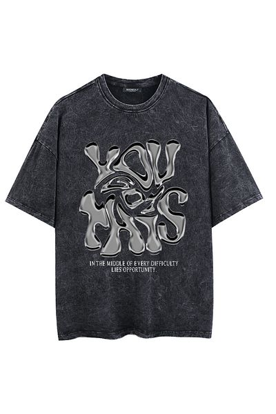 Mad&Calf Unisex Washable Έχετε αυτό το μπλουζάκι με στάμπα μεγάλου μεγέθους