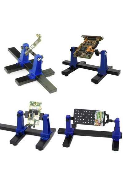 Genel Markalar Ayarlanabilir Devre Tutucu PCB Lehimleme ve Montaj Standı Kart Tutucu ZD-11E PCB Kart Tutucu