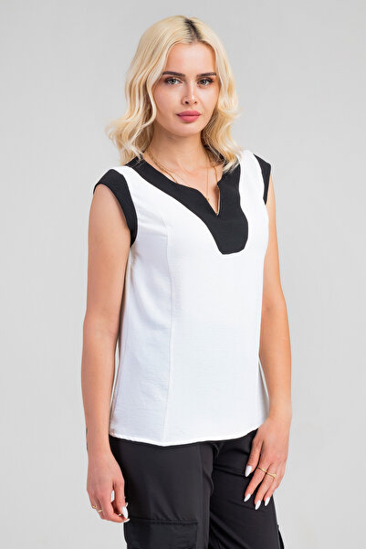 Bold & Young Γυναικείο εσώρουχο με λαιμόκοψη V-λαιμόκοψη μανίκι συνδυασμένο ύφασμα Aerobin