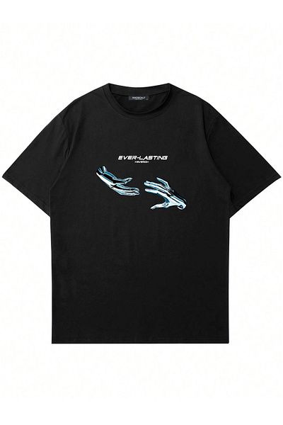 Mad&Calf Μπλουζάκι Unisex Ever-Lasting Printed Oversize