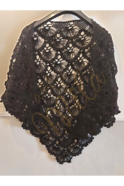 ATÖLYE MİLLA شال موديل مروحة سوداء