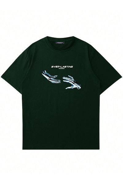 Mad&Calf Μπλουζάκι Unisex Ever-Lasting Printed Oversize