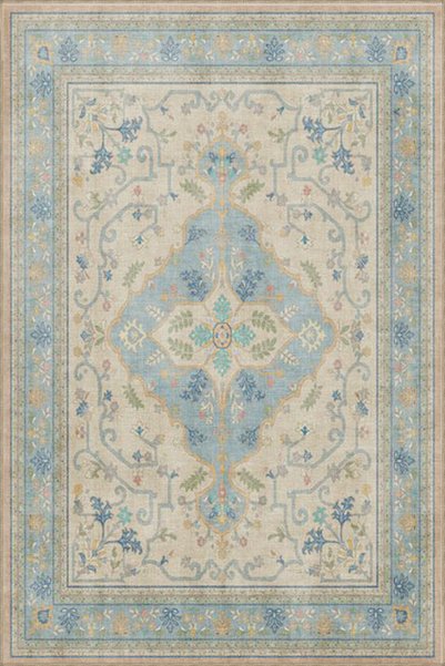 Rugs Modern Halı سجادة قاعدة منسوجة قابلة للغسل بنمط هندسي مرصع بالنجوم باللو...