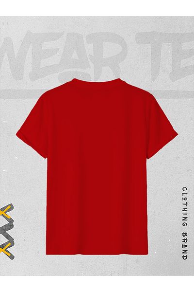 WEARTEX تيشيرت كبير الحجم مطبوع بتصميم توقيع ك. أتاتورك للجنسين
