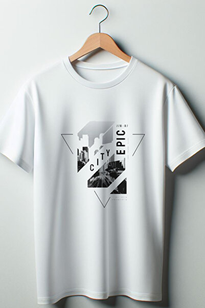 Vordevia Epic City з принтом Oversize широкий крій унісекс велосипедний комір...