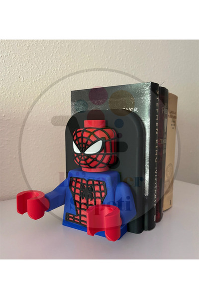 Bi'şeyler Sepeti Spiderman Brick Lego Man Kitap Destek Dekoratif
