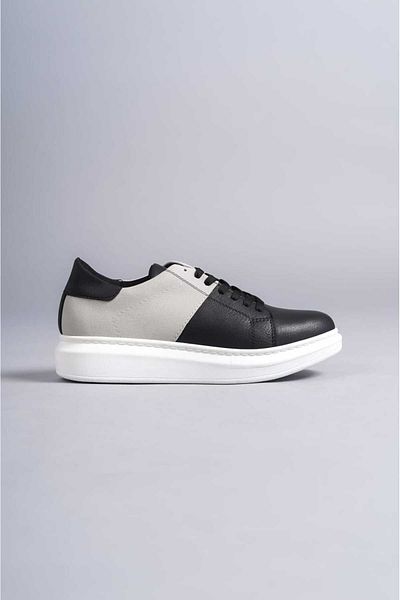 BZ Moda B151 BT Lace-up Orthopedic Sole Ανδρικά αθλητικά παπούτσια Casual Μαύρο/Γκρι