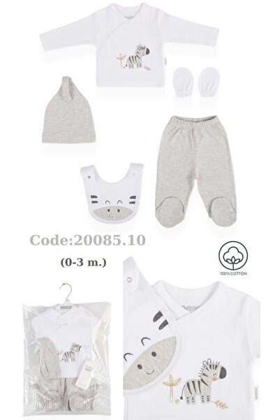 Bebitof bebek 5 parça hastane çıkış seti