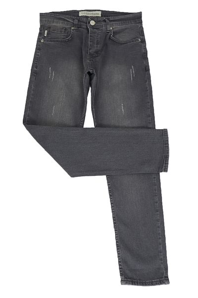 HACKER DENIM Fistan Store - Men's Dark Gray Skinny Leg Jeans, Regular Waist