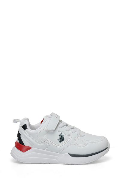 U.S. Polo Assn. Boy's White Sneakers - INTER JR 4FX