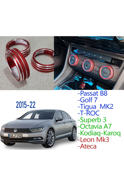 GCP German Car Parts Passat B8 Klima Klima Paneli Düğme Çerçeve Aksesuar