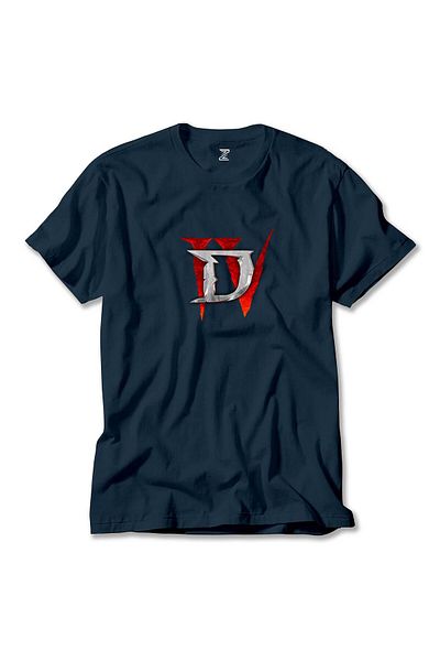 Z zepplin Μπλουζάκι Diablo IV For Logo Navy Blue