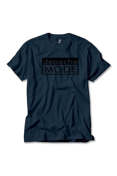 Z zepplin Μπλουζάκι Depeche Mode Text Navy Blue