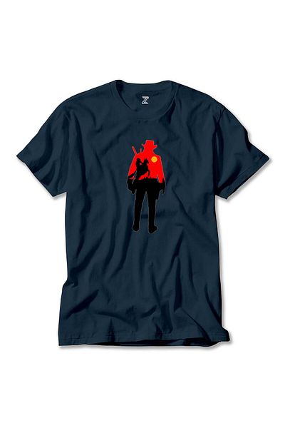 Z zepplin Μπλουζάκι Red Dead Redemption 2 Cowboy Navy Blue