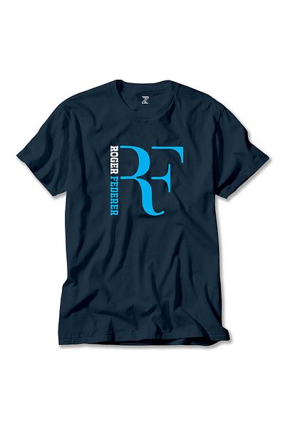 Z zepplin Μπλουζάκι με μπλε λογότυπο Roger Federer Navy Blue