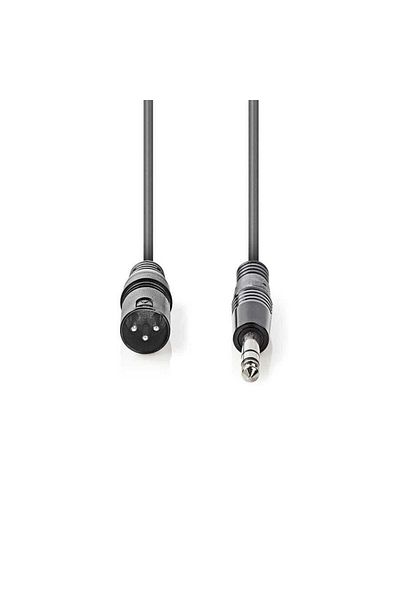 Nedis Xlr Male to 6.35mm Male 1.50m Balance Cable
