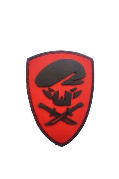 SINGLE SWORD Patch din silicon Commando Beanie-Knife - Peç