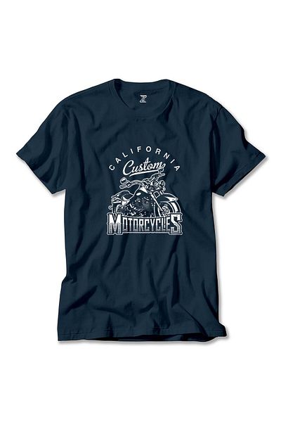 Z zepplin Μπλουζάκι California Custom Motorcycles Navy Blue