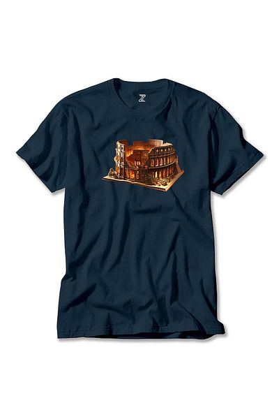 Z zepplin Μυθιστόρημα θέα Βιβλίο Navy Blue T-Shirt