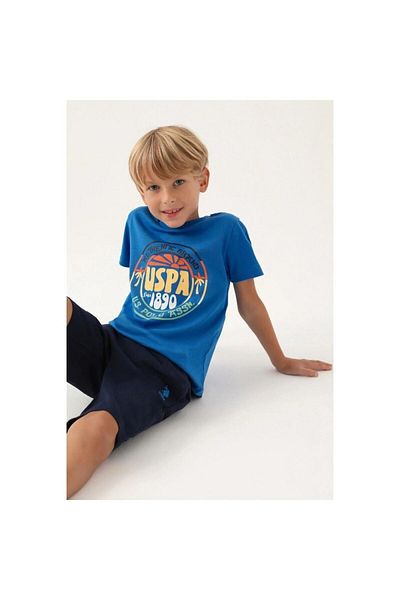 U.S. Polo Assn. Boy's Blue Bermuda Suit