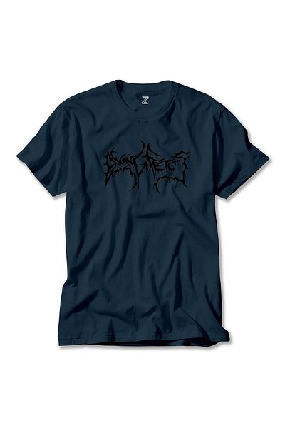 Z zepplin Μπλουζάκι Dying Fetus Text Navy Blue