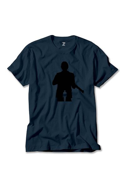 Z zepplin John Wick Κεφάλαιο 4 Μαύρο και άσπρο μπλουζάκι Navy Blue