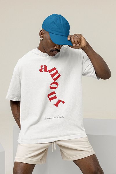 Serbella Amour Printed Unisex Oversize T-Shirt - Κωδικός P0730-J6J7Y4