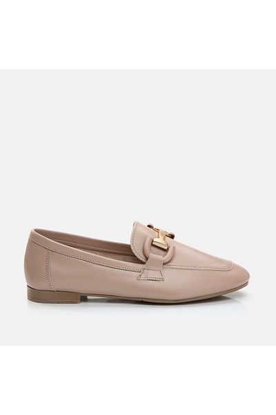 Hotiç Natural Genuine Leather Women's Loafer
