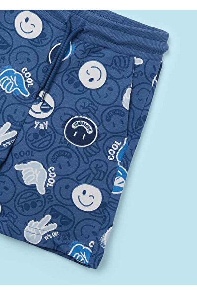 MAYORAL 3606 MEN'S ECRU-INDIGO PRINTED 2' SET