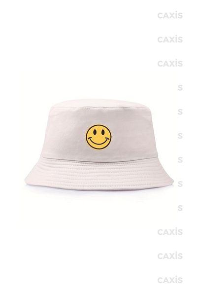 GYES Summer Bucket Smile Printed Bucket Hat 56-58 CM
