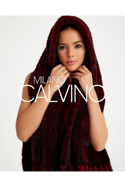 Milano Calvino Mink Knitted Fur Shawl