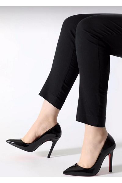 Pine Cone Patent Leather Stiletto