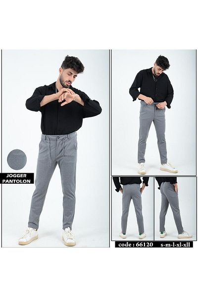 WST SPORT WEAR Ευέλικτο παντελόνι Jogger Silimfit Lycra - Ανδρικό ύφασμα με ελαστική μέση