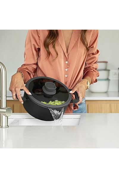 Berghoff Leo Stone Gray Cast Induction 8-Piece Fireproof Non-Stick Aluminum Casting Pot Set