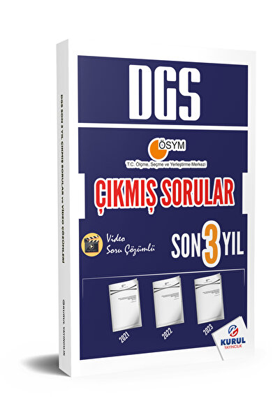 Kurul Yayıncılık DGS Son 3 Yıl Çıkmış Sorular ve Video Çözümleri Kurul Yayınc...