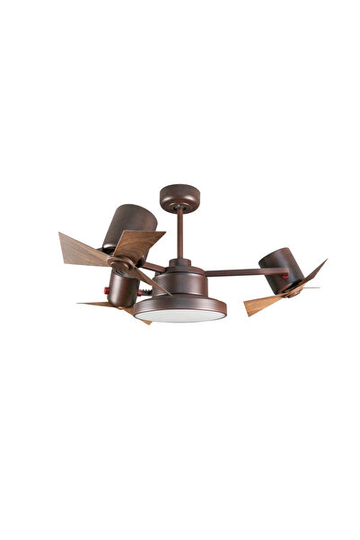 DLC GROUP DLC GARBİON LED TAVAN VANTİLATÖRÜ KAHVERENGİ UZAKTAN KUMANDALI 112 CM